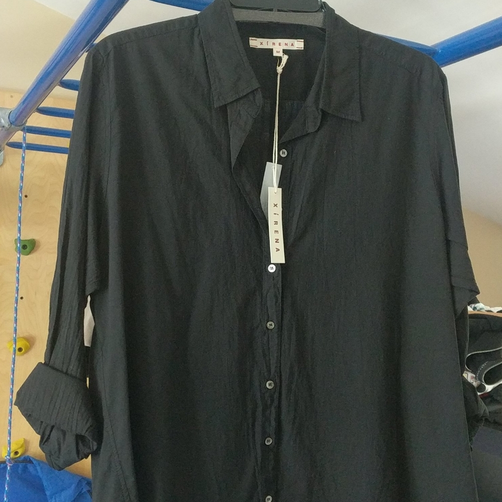Xirena Beau Button Cotton shirt M NEW